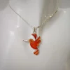 Hummingbird Coral Pendant