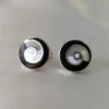 Spiral Nacre Onyx stud Earrings (S)