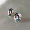 Spiral Rainbow stud Earrings (M)