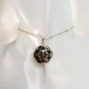 Flower of Life Abalone & Onyx Pendant