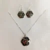 Flower of Life Abalone & Onyx Set