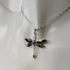 Dragon-fly Abalone & Onyx Pendant