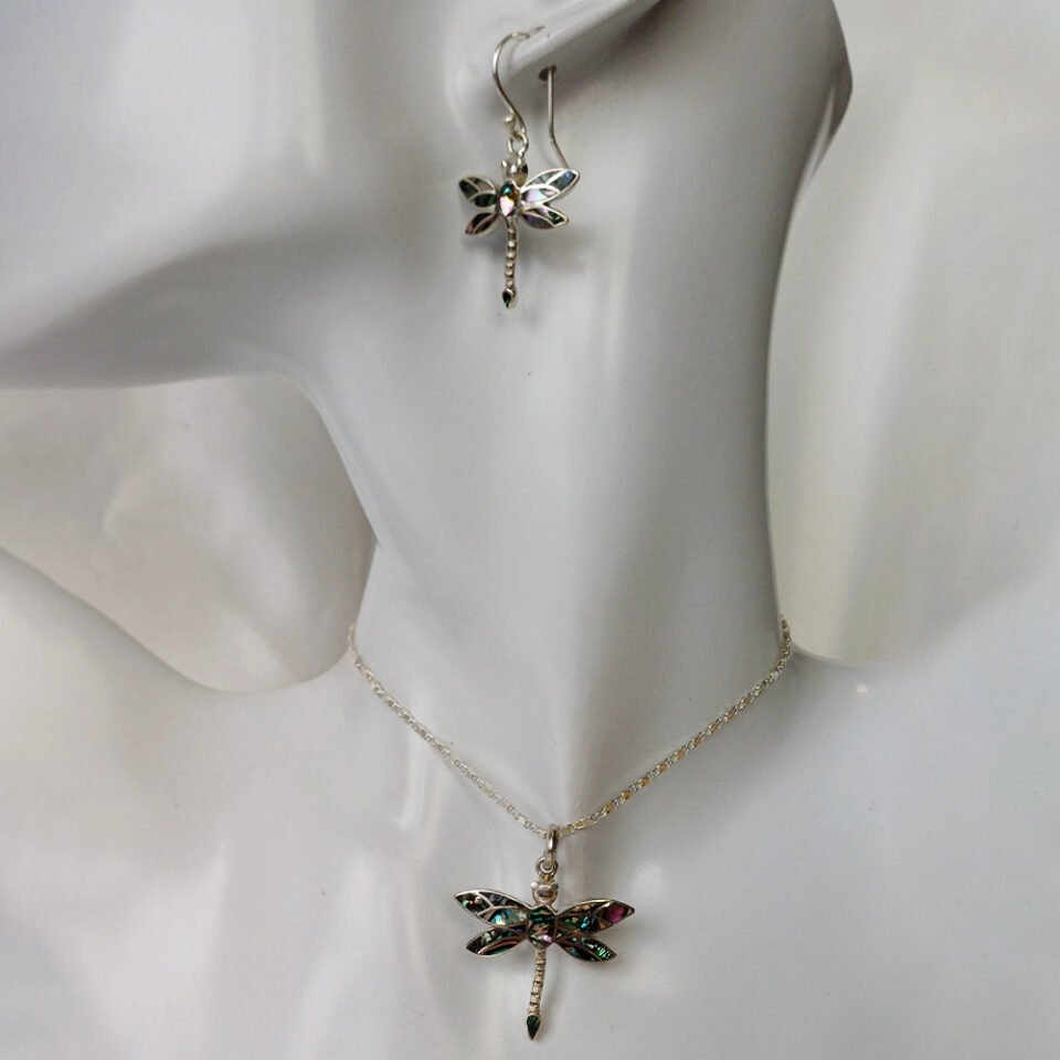 Dragon-fly Abalone & Onyx Set